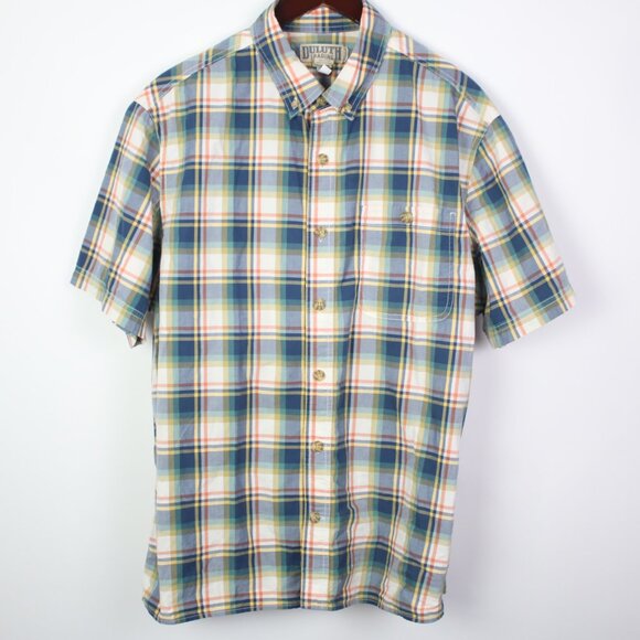 Duluth Trading Co. Mens Large BBQ Relaxed Fit Button Down Shirt - Picture 2 of 4